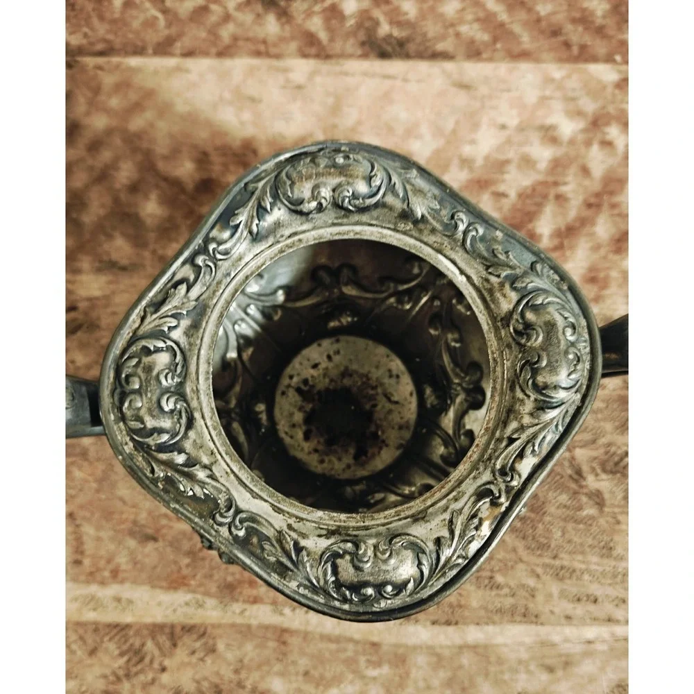 Antique American Silver Plate Ornate sugar Bowl